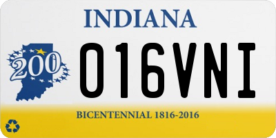 IN license plate 016VNI