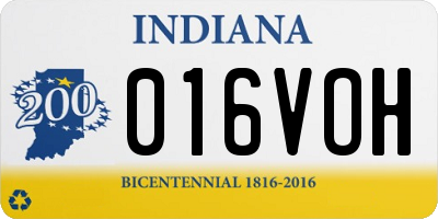 IN license plate 016VOH