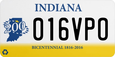 IN license plate 016VPO