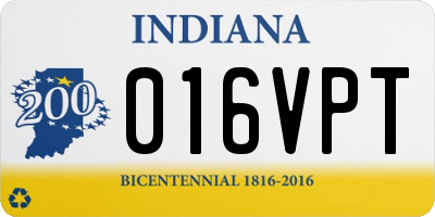 IN license plate 016VPT