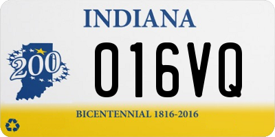 IN license plate 016VQ