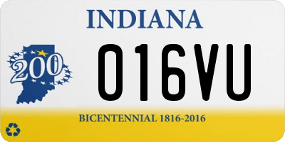 IN license plate 016VU
