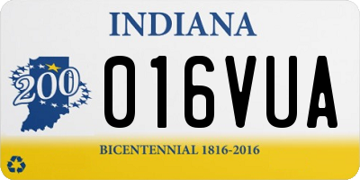 IN license plate 016VUA