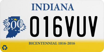 IN license plate 016VUV