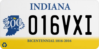 IN license plate 016VXI
