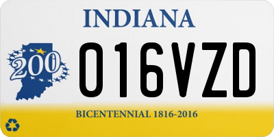 IN license plate 016VZD