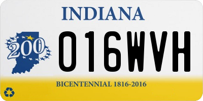 IN license plate 016WVH