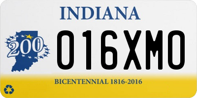 IN license plate 016XMO