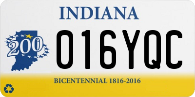IN license plate 016YQC