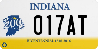 IN license plate 017AT