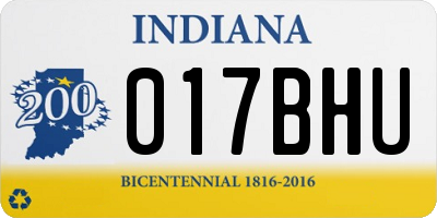 IN license plate 017BHU