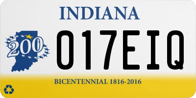IN license plate 017EIQ