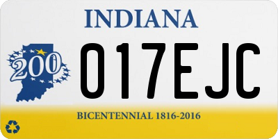 IN license plate 017EJC