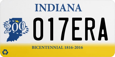IN license plate 017ERA