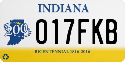 IN license plate 017FKB