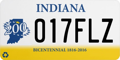 IN license plate 017FLZ