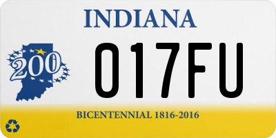 IN license plate 017FU