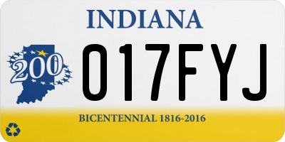 IN license plate 017FYJ