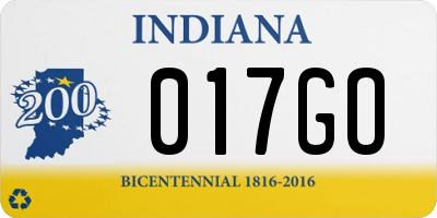 IN license plate 017GO