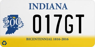 IN license plate 017GT