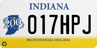 IN license plate 017HPJ