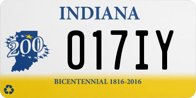 IN license plate 017IY