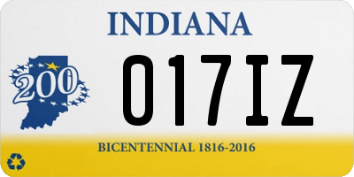 IN license plate 017IZ