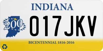 IN license plate 017JKV