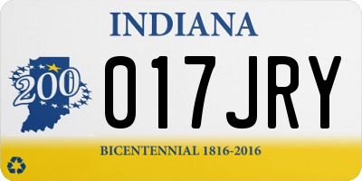 IN license plate 017JRY