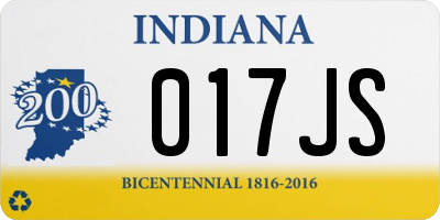 IN license plate 017JS