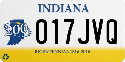IN license plate 017JVQ