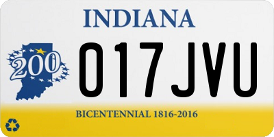 IN license plate 017JVU