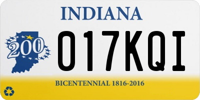 IN license plate 017KQI