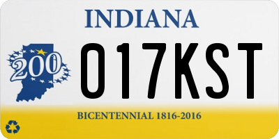IN license plate 017KST