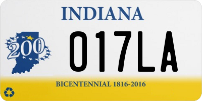 IN license plate 017LA