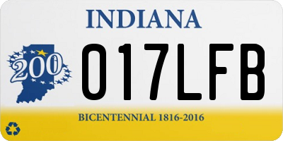 IN license plate 017LFB