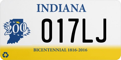 IN license plate 017LJ