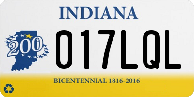 IN license plate 017LQL