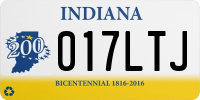 IN license plate 017LTJ