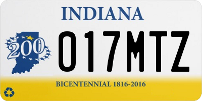 IN license plate 017MTZ