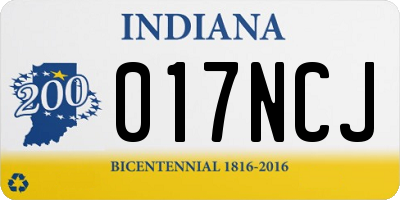 IN license plate 017NCJ