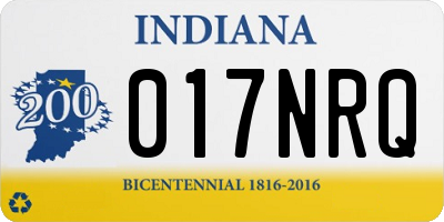 IN license plate 017NRQ