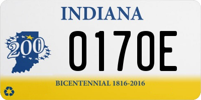 IN license plate 017OE