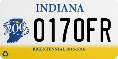IN license plate 017OFR