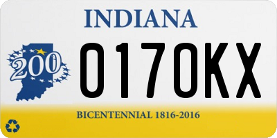 IN license plate 017OKX