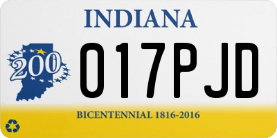 IN license plate 017PJD