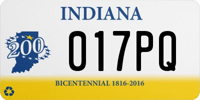 IN license plate 017PQ