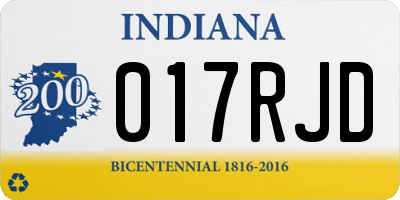 IN license plate 017RJD