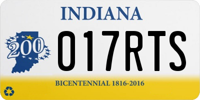 IN license plate 017RTS
