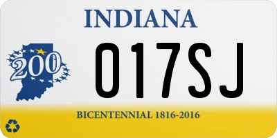 IN license plate 017SJ